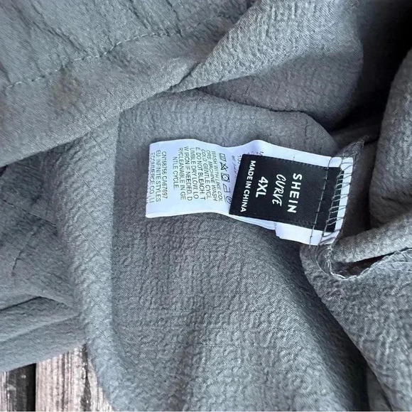 Long Grey Stretch Wide Leg Pants Size 4XL - Picture 7 of 7